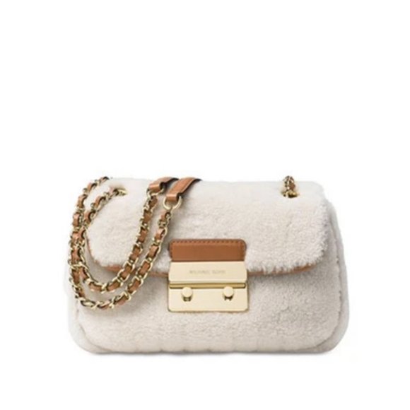 NWT Michael Kors Sloan Bag (Tan, Shearling) - Picture 1 of 3